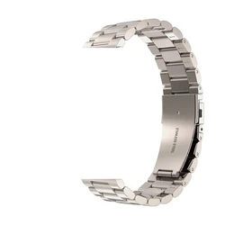 Premium Stainless Steel Metal Watch Band Strap, Adjustable for Multiple Sizes (42mm, 43mm, 46mm) (Starlight)