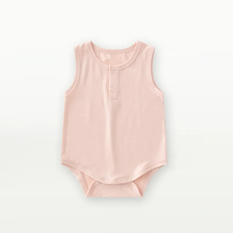 Bamboo Fiber Baby Romper Summer Baby Boy Girl Clothes Sleeveless Newborn Jumpsuit Comfortable Clothing For baby bodysuit cotton romper