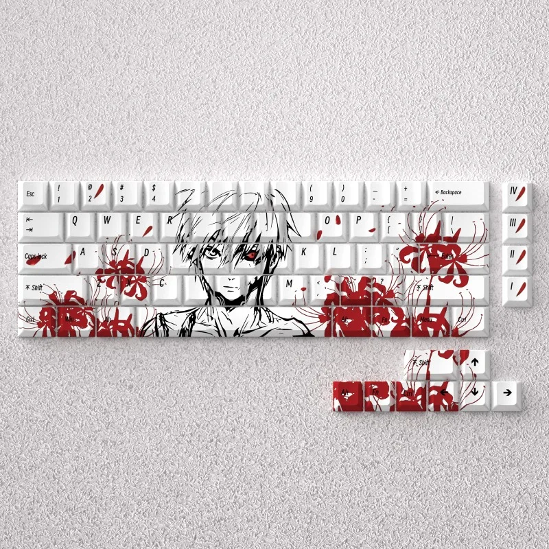 68pcs Tokyo Ghoul Kaneki Ken ABS Universal Mechanical Keyboard