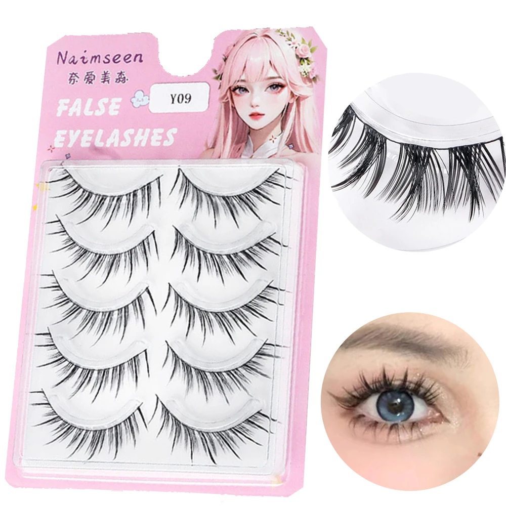 

Манга ресницы 5 пар, натуральные ресницы 3D норковые повседневные ресницы для свидания корейские ресницы мягкие ресницы для косплея накладные ресницы для макияжа
