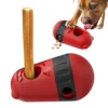 Bully Stick Holder Dog Toy Slow Feeder Ball Food Dispensing Toy for Small Medium Dogs Irregular Rolling Design Dog Toys 1