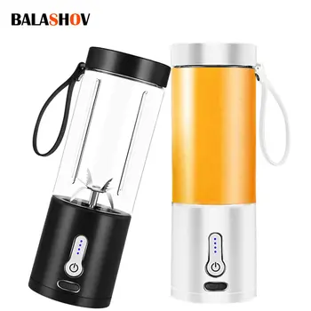 Usb 미니 전기 과일 믹서, 530ML, 블렌더, 블렌더, 과일 추출기, 식품, 밀크 쉐이크, 다기능 주스 메이커 기계