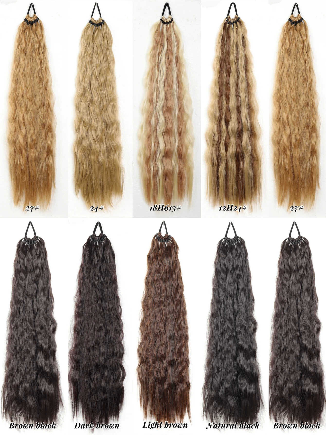Synthetic Curly Ponytail Hair Extensions for Daily Party Use
