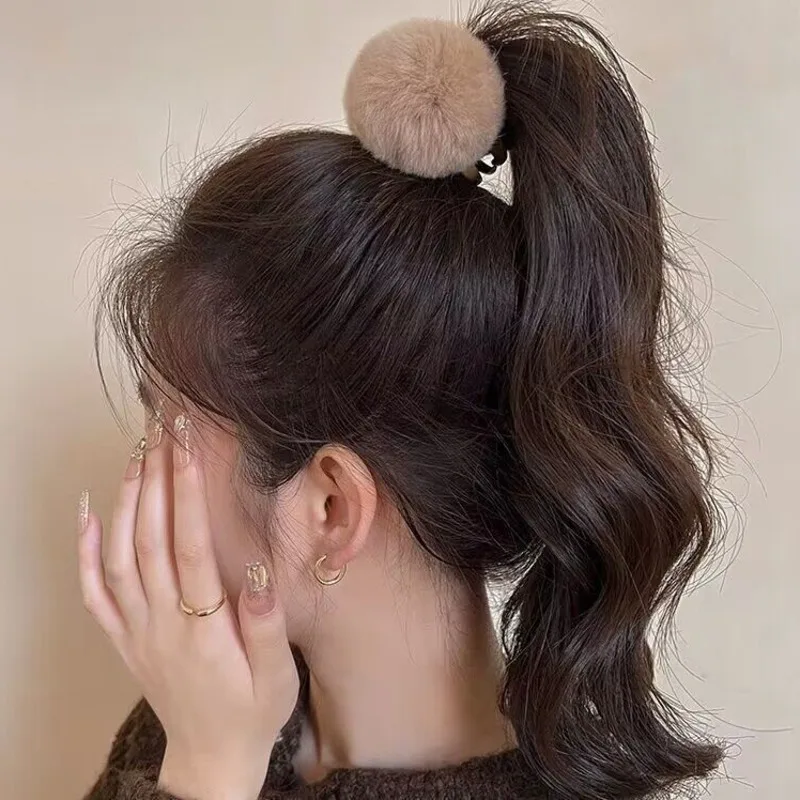 New Korean Plush Heart Hair Claws Fashion Large Hair Clips Crab