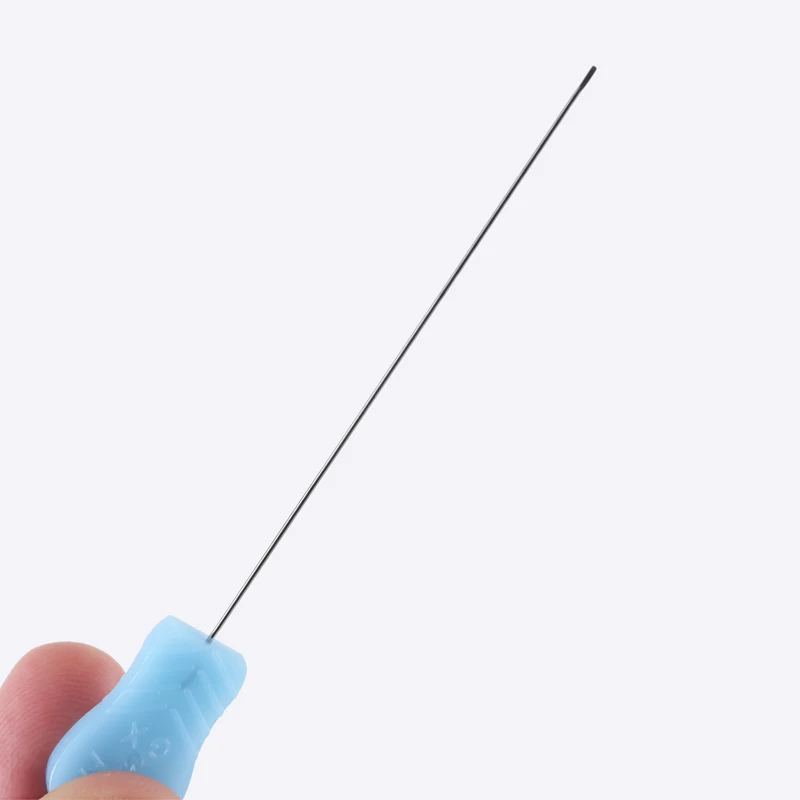 EACU Disposable Sterile Acupuncture Needles Plastic Handle Blade Flat Edge Knife Needle Acupotomy needle 50Pcs /Pack