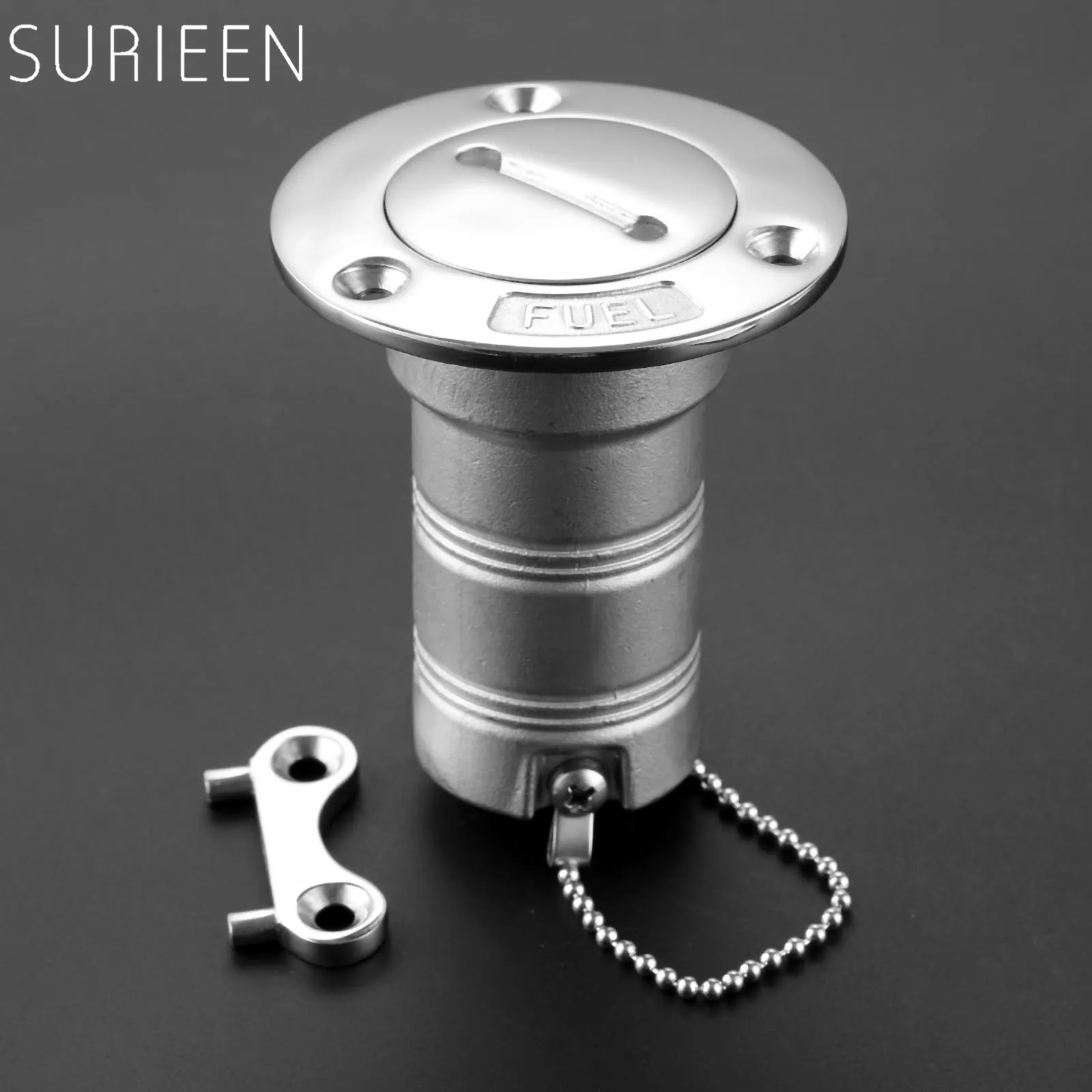 1pc 38mm 1.5" Marine 316 Stainless Steel Boat Deck Fill Filler Port Gas