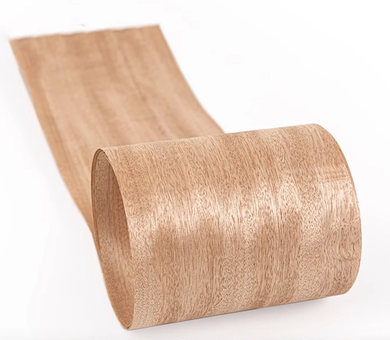 L:2.5x0.18Meters T:0.5mm Natural Red Walnut Straight Grain Wood Veneer Sheets Wood Skin