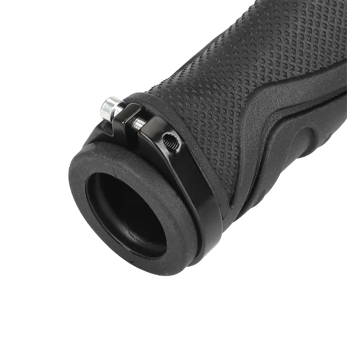 BAAU Black 22mm Shock-Absorbing Non-Slip Grips Mountain Bike Shock-Absorbing Non-Slip Grips with Locking Rings Durables