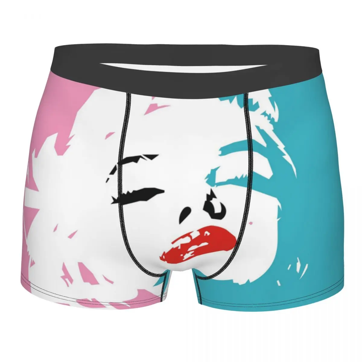 

Men Marilyn Monroe Sexy Star Underwear Funny Boxer Briefs Shorts Panties Male Soft Underpants Plus Size