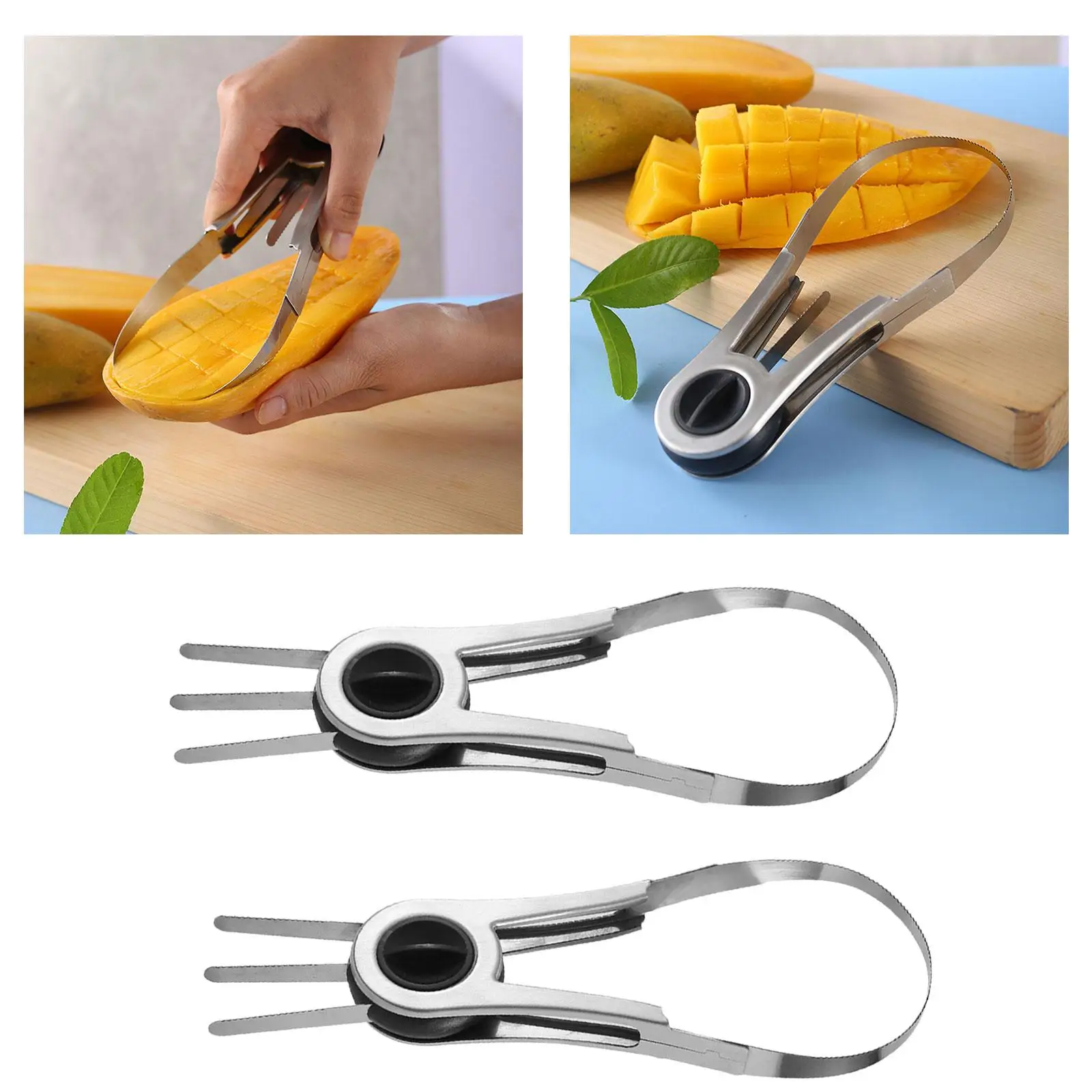 Fruit Fruit Splitter Corer , Multifunctional Durable Corers Tool ,Mango Splitter for Papaya, Pitaya, Pineapple