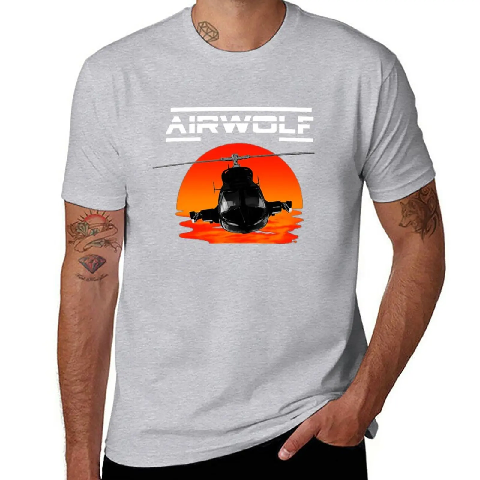 Airwolf Officially Licensed Men's T-Shirt - Classic TV Show Graphic Tee