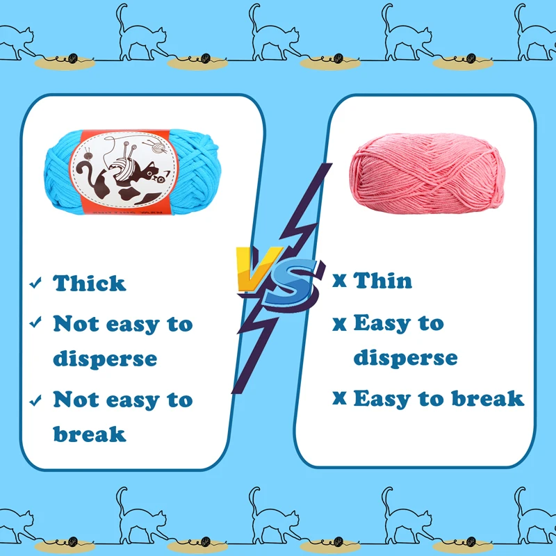 Beginner Crochet Yarn Crochet Knitting Easy Yarn for Beginners with Easy-to-See Stitches Yarn for Bag Keychain Flower Animal 4