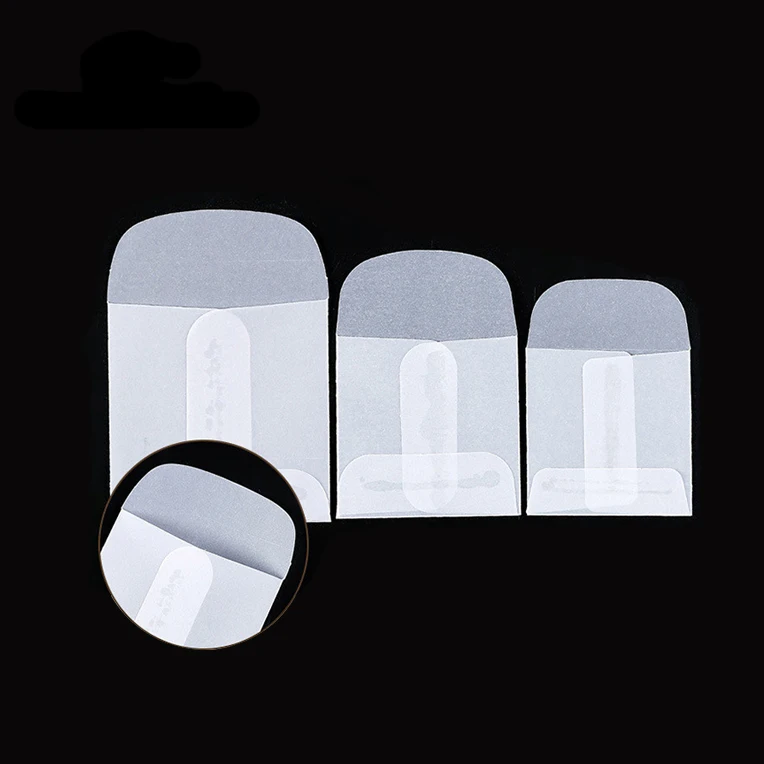 Mini Envelopes 50pcs/lot Litmus Paper Mini Envelopes Heart-Shaped Oval Handles Envelopes for Mini Gift Packing Jewelry Packing