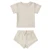 Korean Style Summer Infant Baby Boys Girls Clothes Set Cotton T-shirt+Lattice Jumpsuit+Hat Newborn Baby Girls Clothing Suit 37
