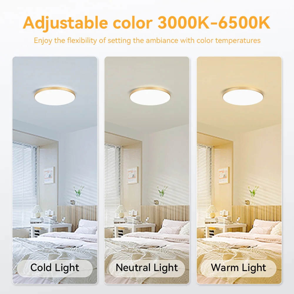 Ceiling Lighting Kitchen Bathroom Panel Lights LED Ceiling Lamp Led Lustre Chandelier Bedroom Home Decor Fixtures Hanging Lamps 3