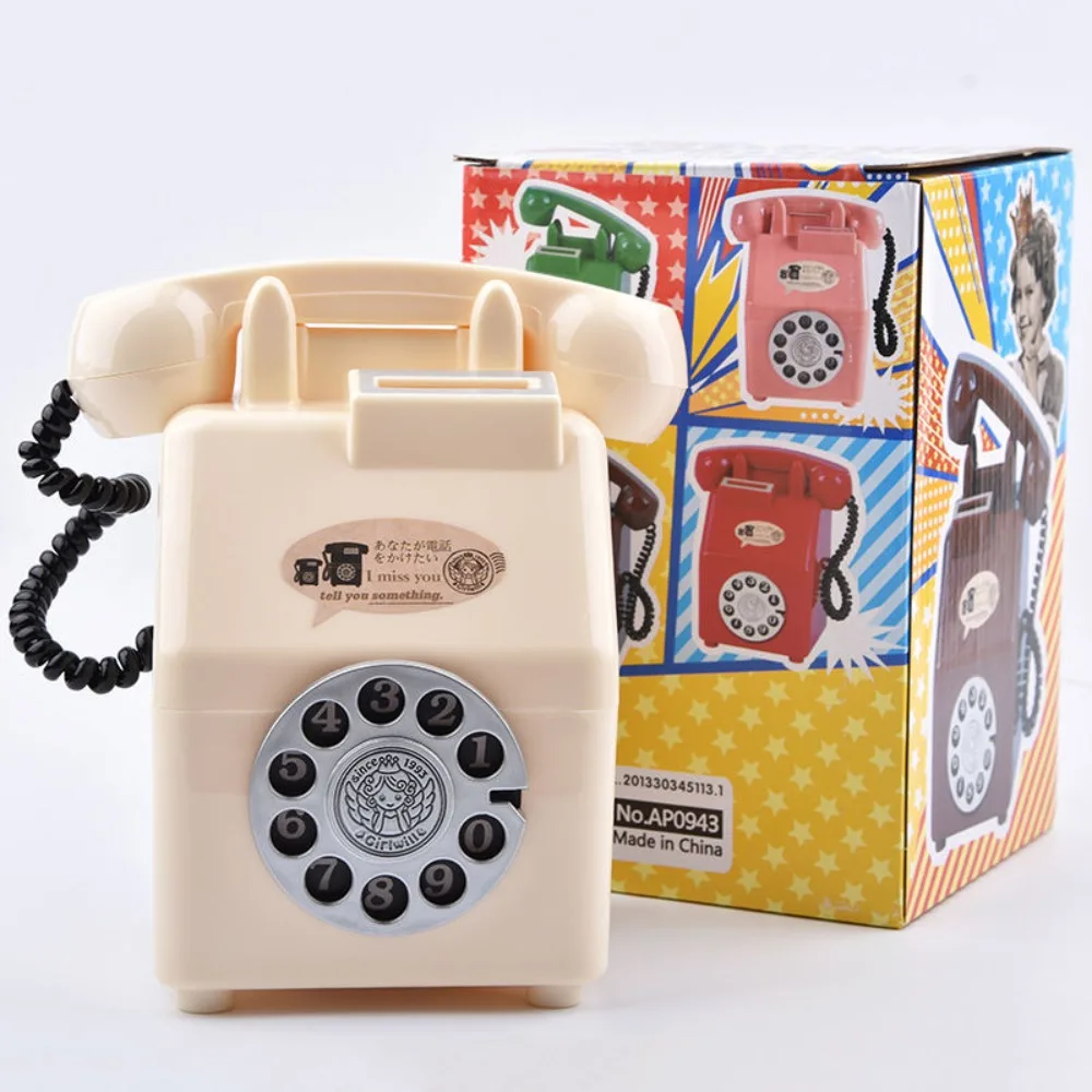 Salvadanaio a forma di telefono retro creativo per bambini_voghion.com