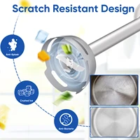 Погружной ручной блендер BioloMix 3-в-1, 1000 Вт с лезвием из нержавеющей стали 304 для смузи, пюре, детский кухонный комбайн — изображение 5