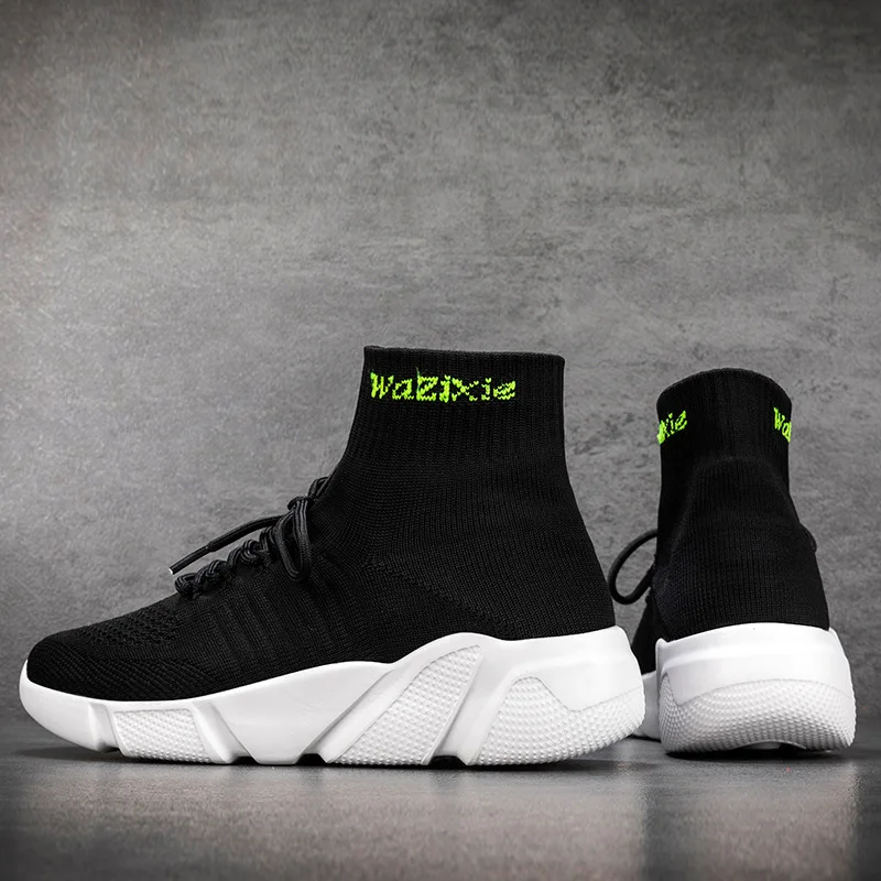 Unisex New Women Shoes Fashion Sneakers Women Sports Shoes Plus Size Casual Shoes Knitting Ventilation Man Loafers Ladies Shoes