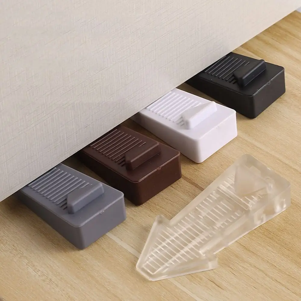Silicone Door Stopper Door Stopper Bumpers Door Stopper Silicone Rubber Bumpers Arrow Shaped Mute Door Stopper PVC Non-slip Floor Holder Hidden Anti Collision Door Handle Wall Protectors Home Hardware