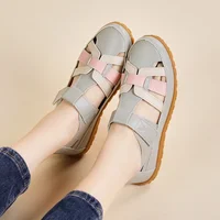 New Summer Loafers Women Sandals Ladies Sandals Comfortable Flats Walking Sandals Covered Toe Beach Shoes Woman Footwear Shoes - Image 6