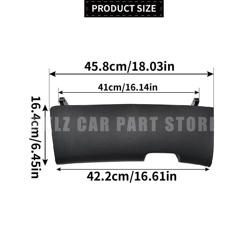 Skoda Octavia Mk2 LHD OEM 1Z1857121 1Z185712147H 1Pc 글러브 박스 커버 뚜껑(핸들 키트 포함) 블랙 새 자동차 액세서리