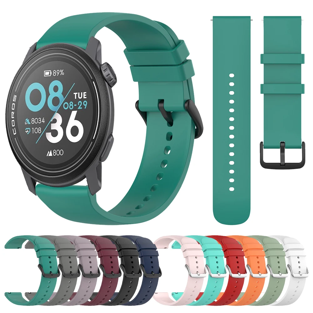 Versatile Silicone Watch Strap Replacement - 20mm/22mm Options