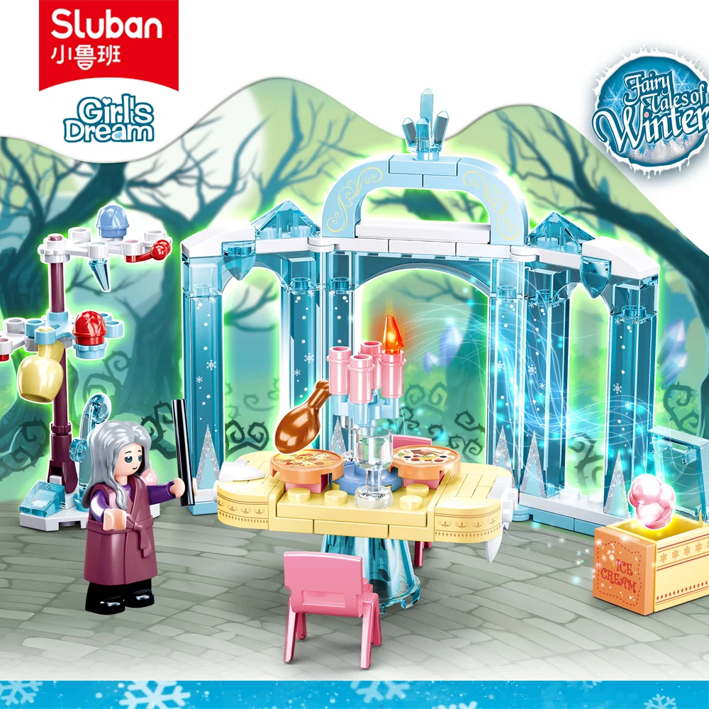 

Sluban Building Block Toys Girls Dream B0893 Candlelight Dinner 107PCS Bricks Small Castle Compatbile With Leading Brands