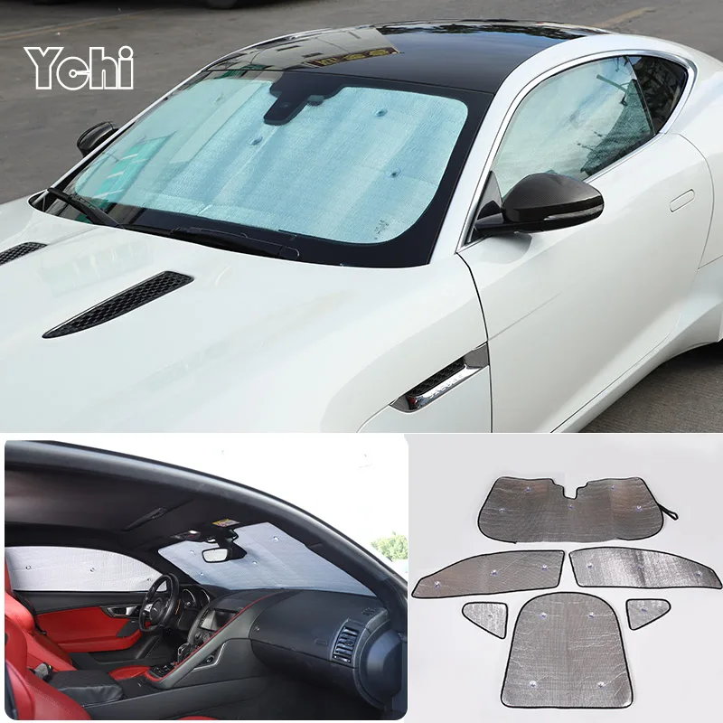 

Full Cover Sunshades For Jaguar F-TYPE 2013-2022 Car Sun Windshields Side Window Visor Accessories
