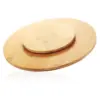 Bamboo rotating tray seasoning rack Kitchen storage rack spices storage cosmetics table turntable fruit tray rotating rack 5