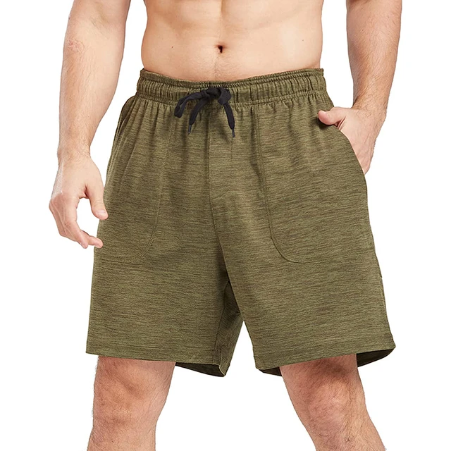 DINOGREY Sweat Shorts for Men with Elastic Waist Drawstring