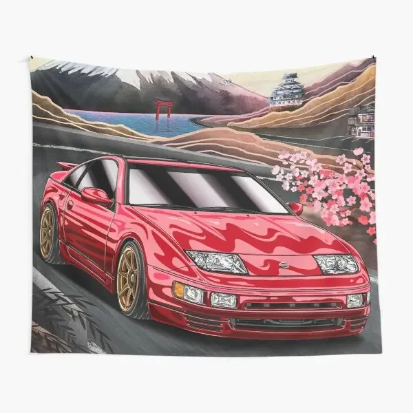 Nippon Nissan 300Zx Z32 Tapestry Yoga Decor Colored Hanging Blanket Wall Bedroom Printed Decoration Mat Towel Room
