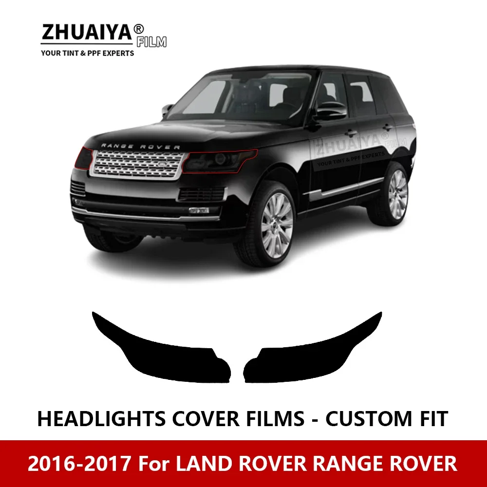 

Для LAND ROVER RANGE ROVER 2016-2017 Автомобильная внешняя фара с защитой от царапин PPF предварительно отрезанная Защитная пленка для ремонта автомобильных наклеек