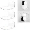 3PCS Surveillance Camera Shelf Acrylic Adhensive Wall Mount Stand Storage Rack for Small Items in Living Room Bathroom Bedroom 1