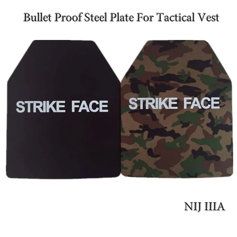 Nij Iiia 10"x12" 2.3mm Bullet Proof Steel Plate For Tactical Safety