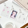 Kpop Photocard Holder with Keychain Y2K Kawaii Angel wings Photo Card Sleeves ID Badge Holder Card Protector 2