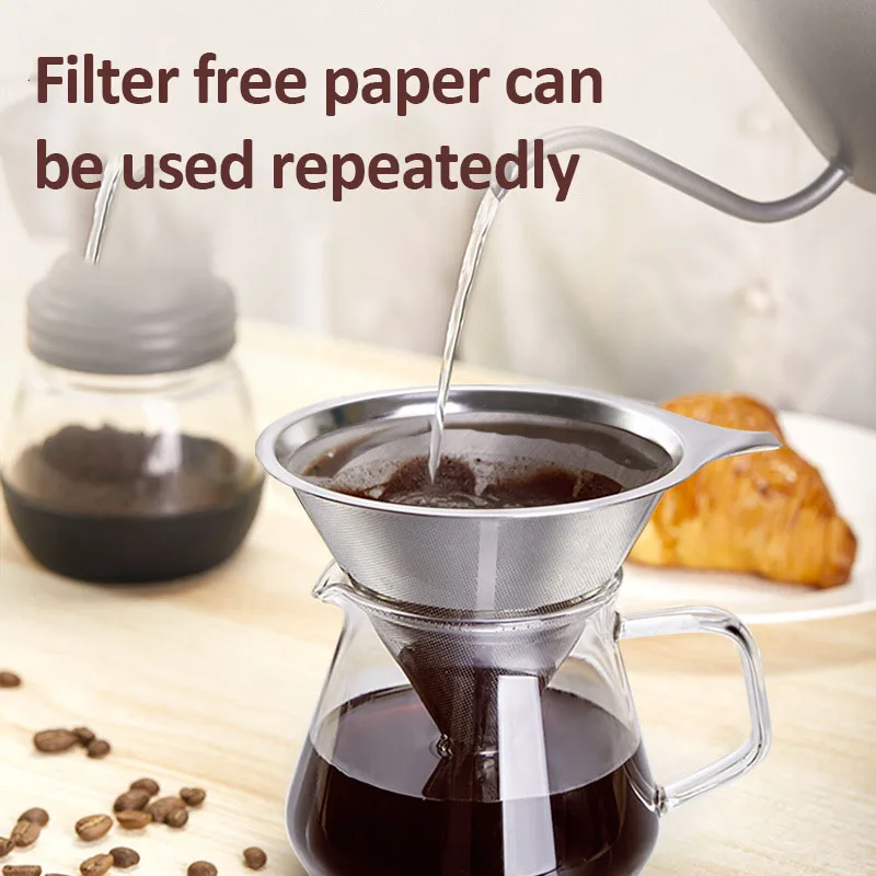 مصفاة قهوة ستانلس ستيل شبكة مزدوجة