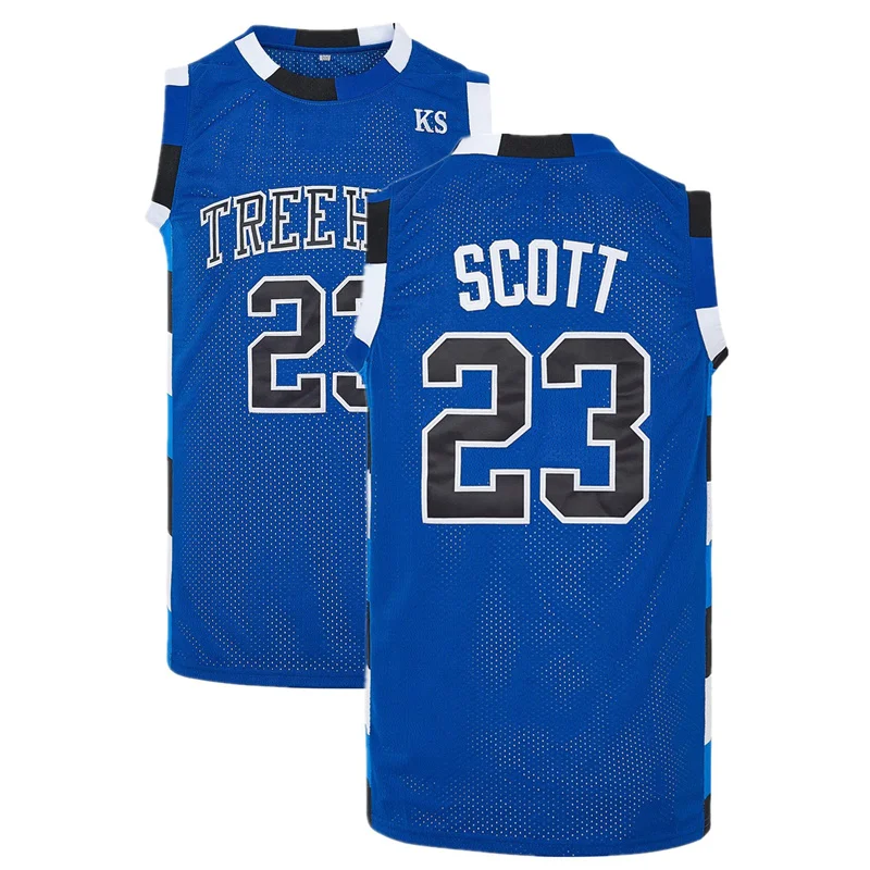 Basketball Jerseys Mens Tops ONE TREE HILL SCOTT #23 RAVENS #3