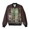 New Fashion Women/Men's  3D Print  Mobb Deep  Zipper Bomber Jackets Men Overcoat Mens Coat Zip Up Jackets 2