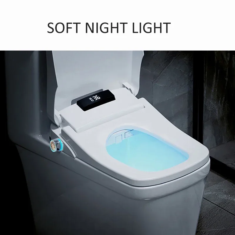 Toilet Seat Cover Square Smart Toilet Seat Cover Electronic Bidet Bowls Heating Clean Dry Intelligent Lid For Bathroom