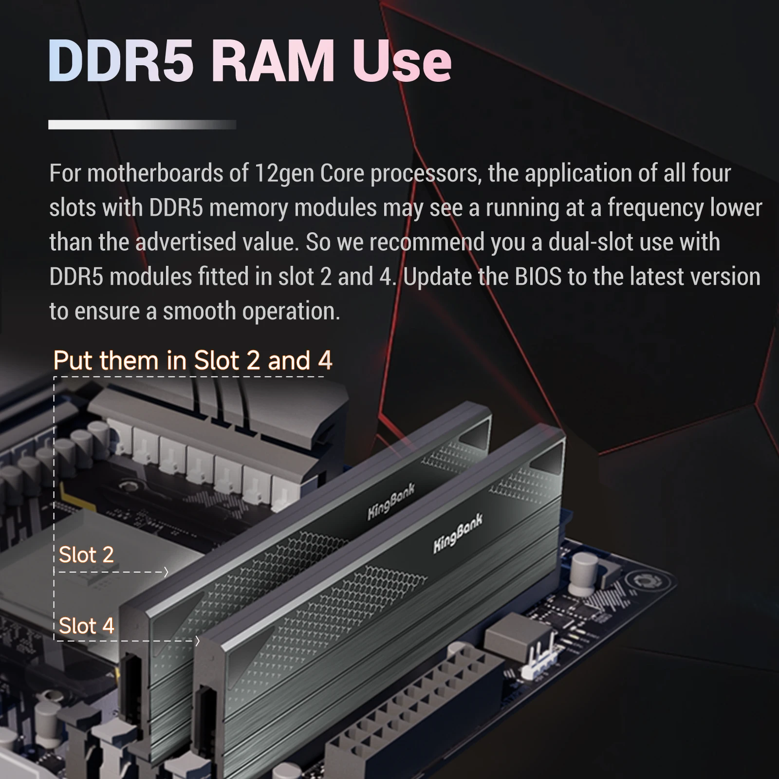 KingBank 데스크탑 PC용 메모리 GB 램, DDR5, 16GB, 16GB, x2, 32GB, 6000MHZ, 지지대 XMP 3.0, 1.35V RAM, 하이닉스 A 다이, 핫 세일