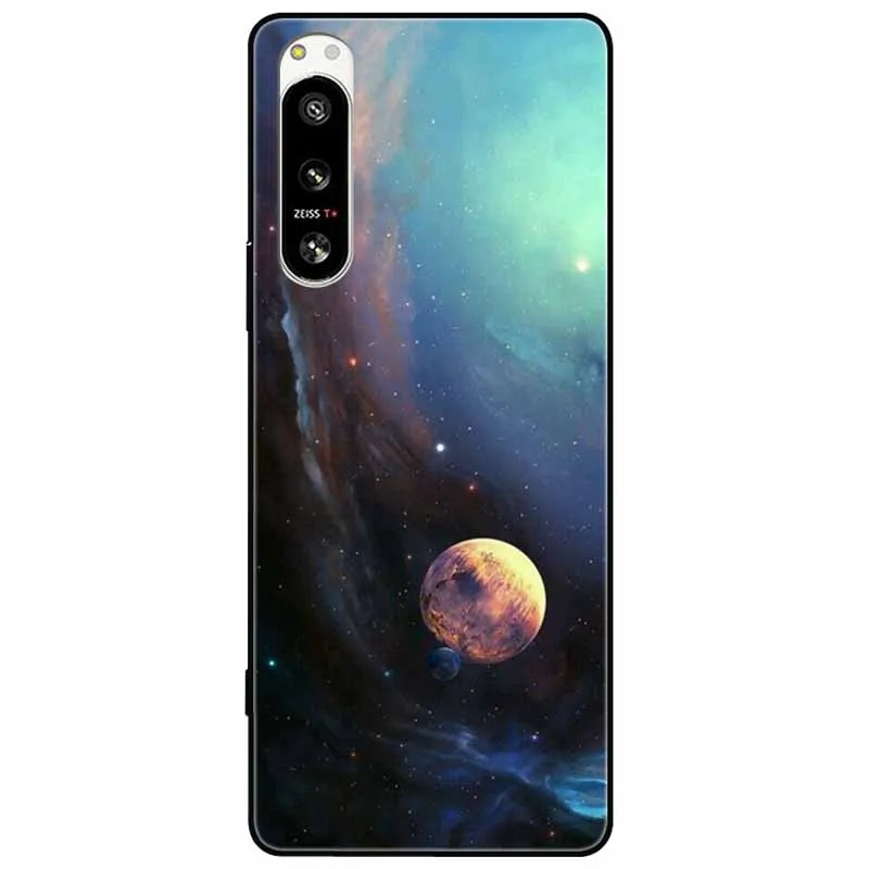 Soft Black Silicone Forest Painted Phone Back Cover TPU Coque