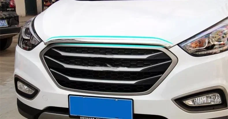 Car styling ABS Plastics Car Front cover hood trim For Hyundai IX35 2010-2015 car accessories