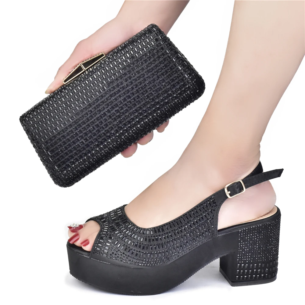 

Набор из итальянской обуви и сумочки doershow для вечерней вечеринки с камнями, итальянские кожаные сумочки, подходит к сумкам! SYO1-1