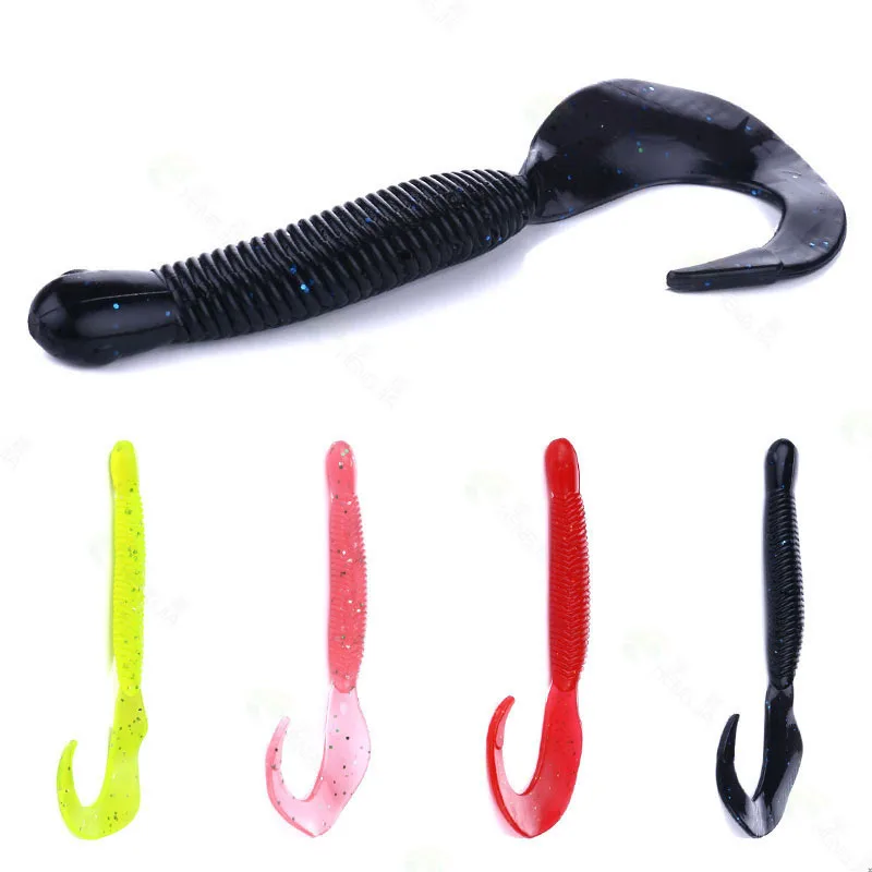 

6PCS Soft Fishing Lures 12cm 9.2g Artificial Baits Wobblers Soft Lures Carp Silicone Fishing Soft Baits Tackle
