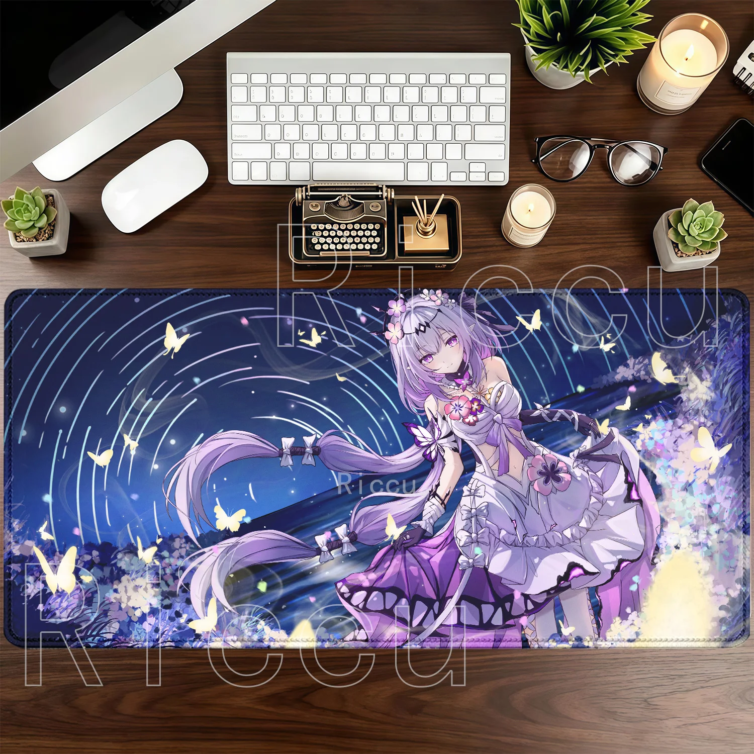 Anime Sexy Girl Large Gaming Mouse Pad with Nonslip Base - HD Printed Desk Mat