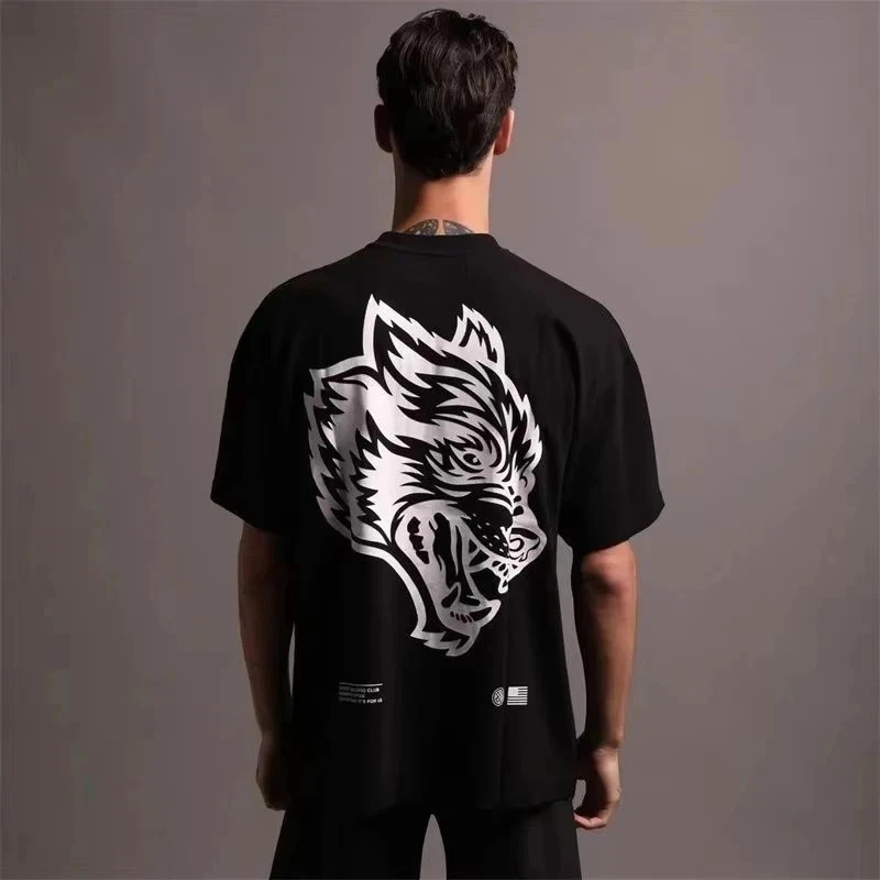 Wolf Head Sports Fitness Training Gym Freizeit T-Shirt Herren und Damen Luxusmarke Top 2026 Neu