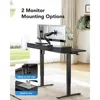 Electric Standing Desk with 2 Drawers, C-Clamp Mount Compatible, Height Adjustable Computer Desk 3