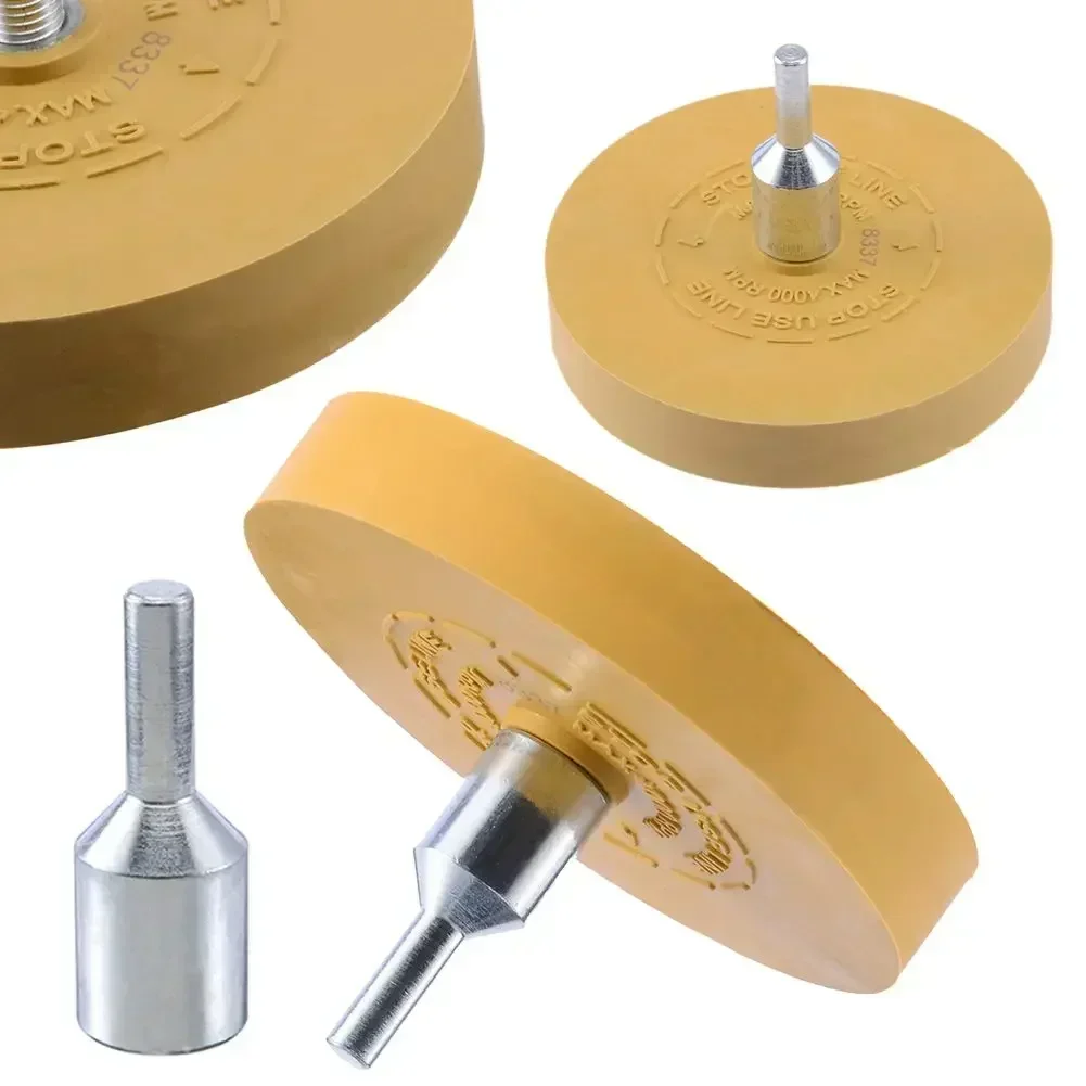 Convenient And Effective 88mm Rubber Eraser Caramel Wheel Threaded Arbor For Easy Compatibility With Electric Drills