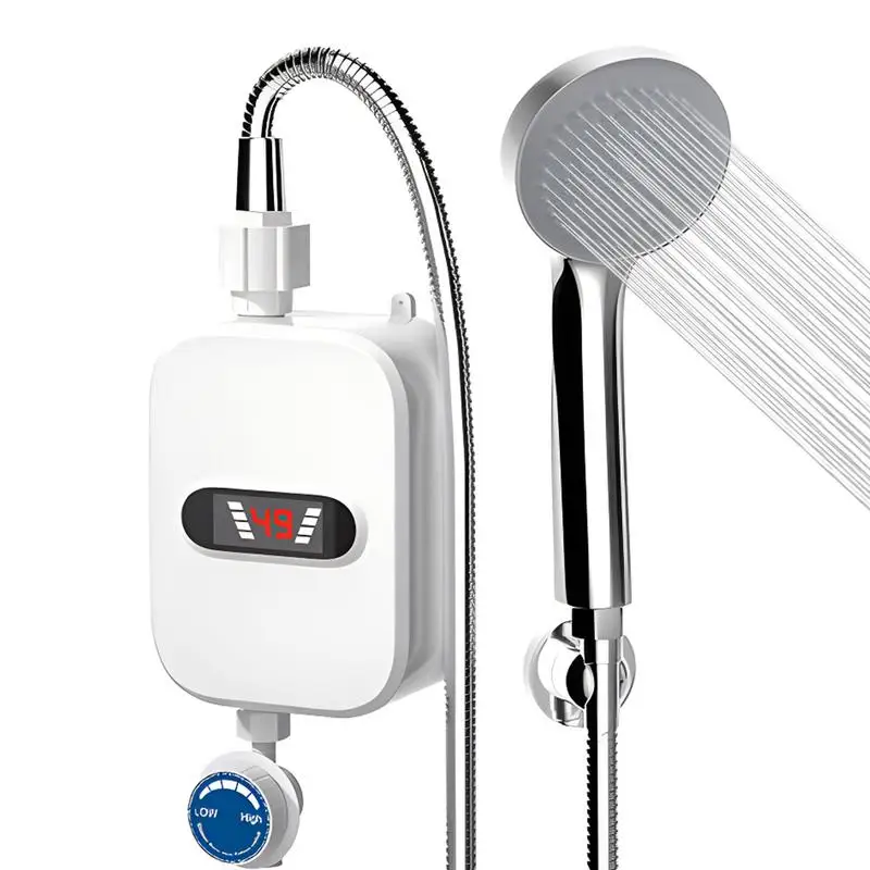 

Instant Heater Shower 3.5kW Hot Water Heater With Digital Display 110V Electric Instant Hot Water Heater Waterproof Tankless