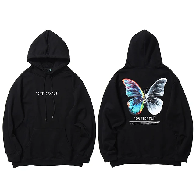 XLサイズ GDC 立ち上がら BUTTERFLY HOODY BLACK 2F1 